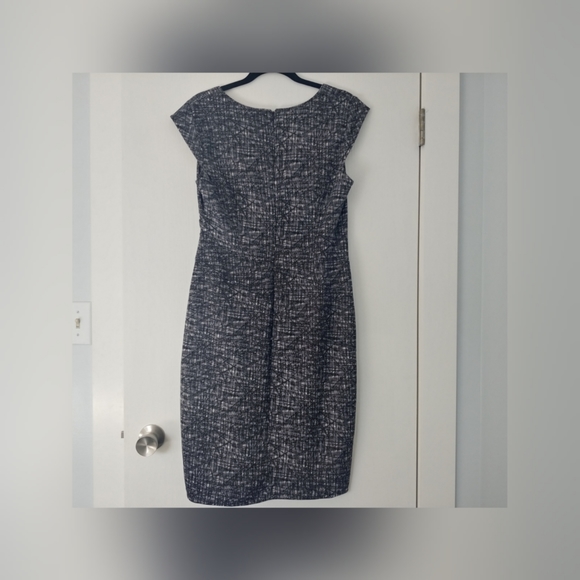 Maggy London size 14 midi dress black and white - Picture 3 of 5